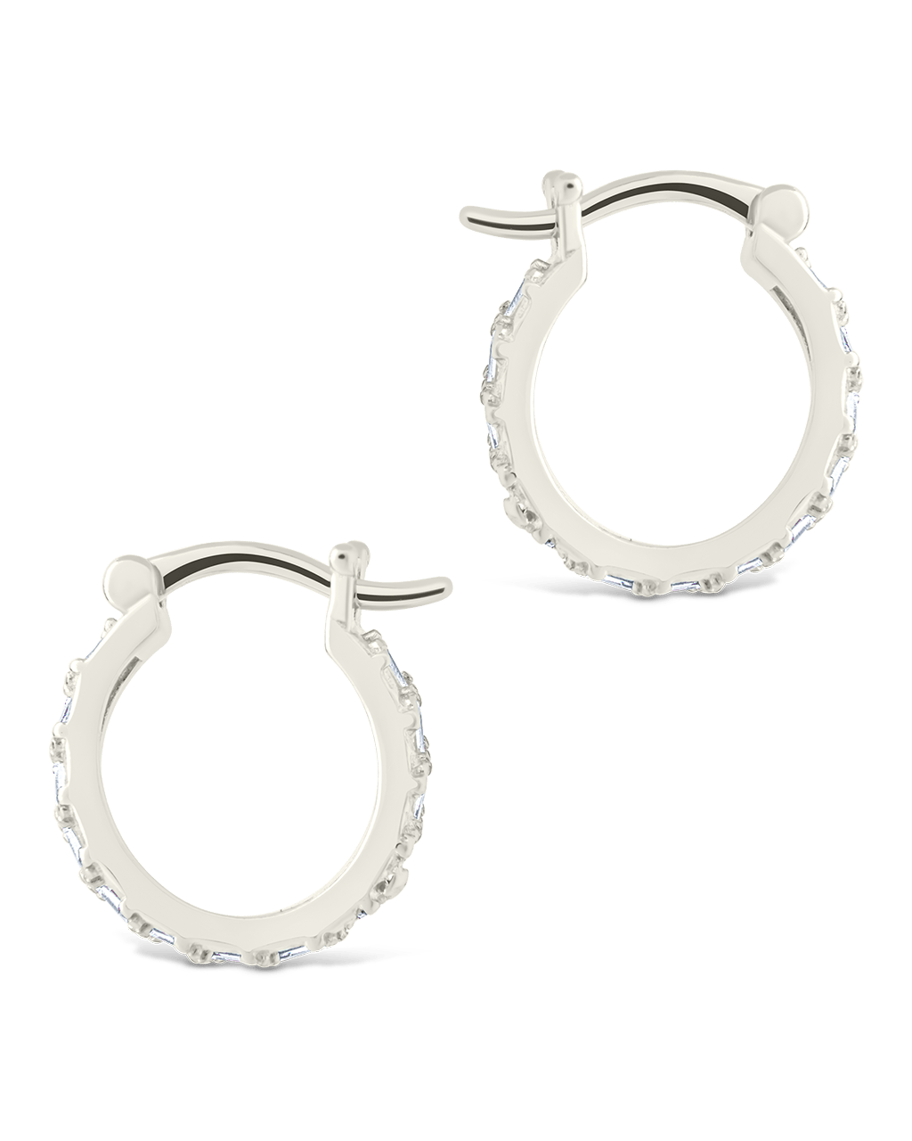 Sterling Silver Norabelle Micro Hoops