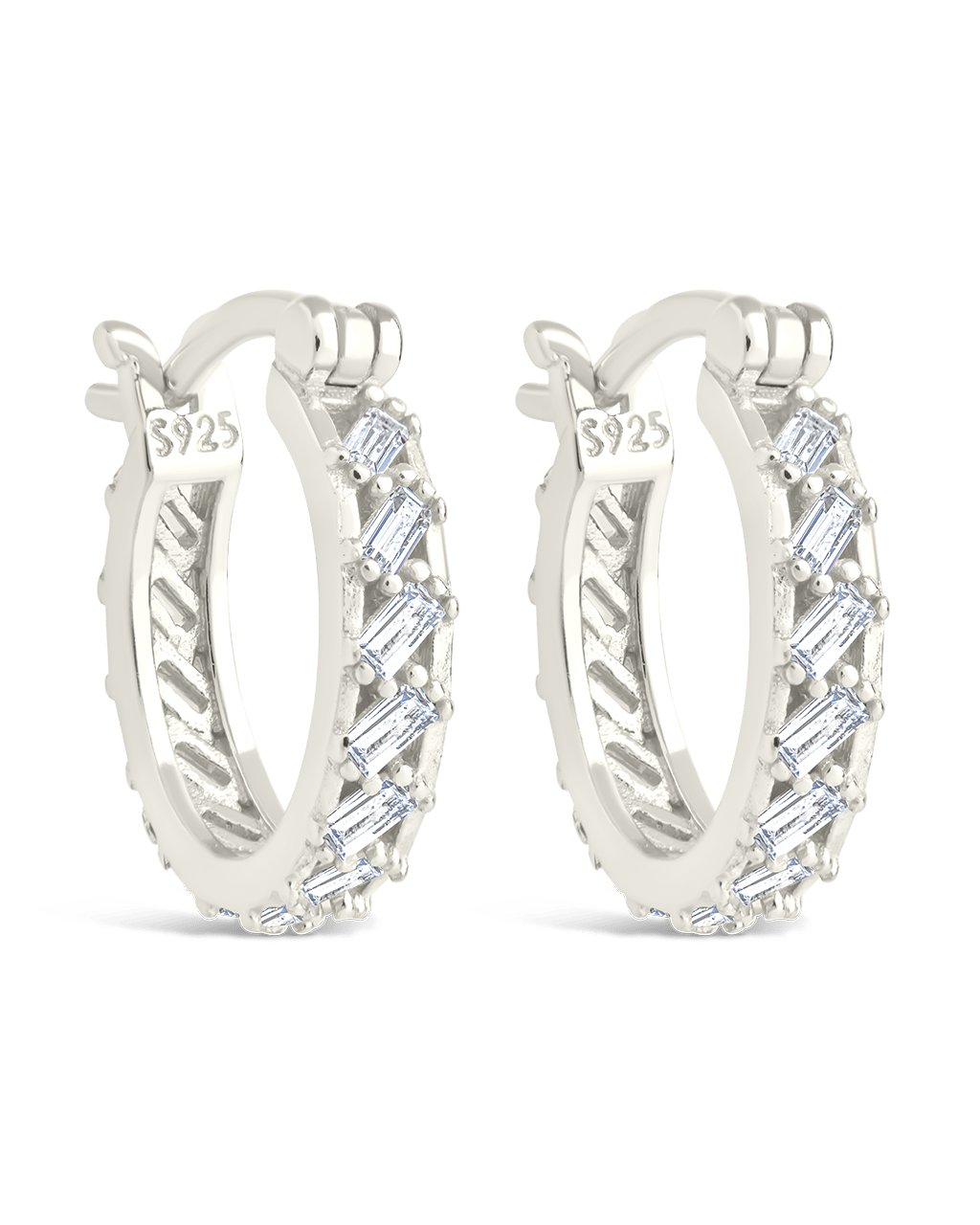 Sterling Silver Norabelle Micro Hoops