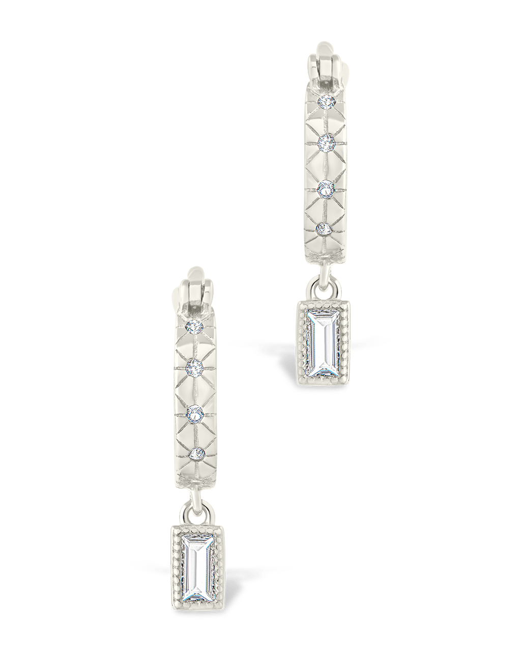 Sterling Silver Oaklyn Micro Hoops