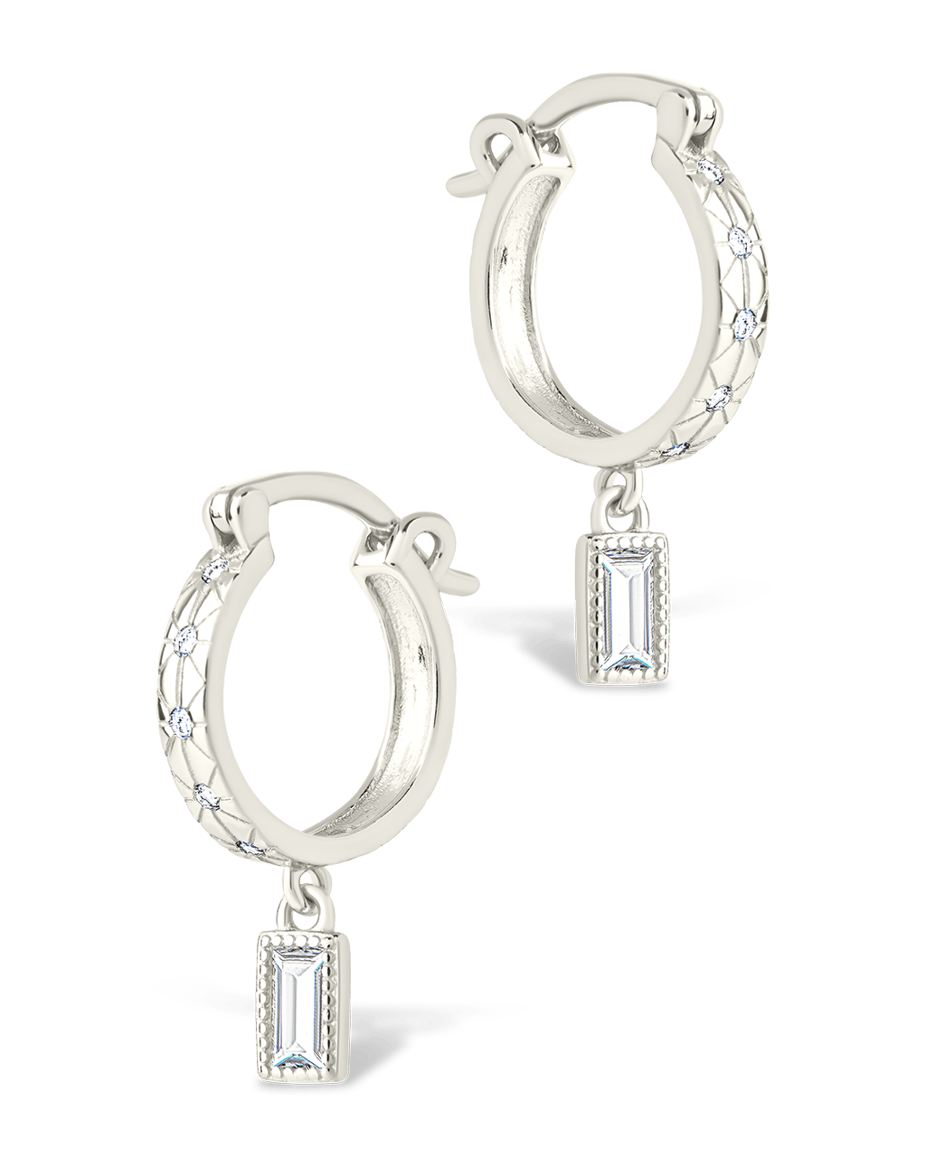 Sterling Silver Oaklyn Micro Hoops