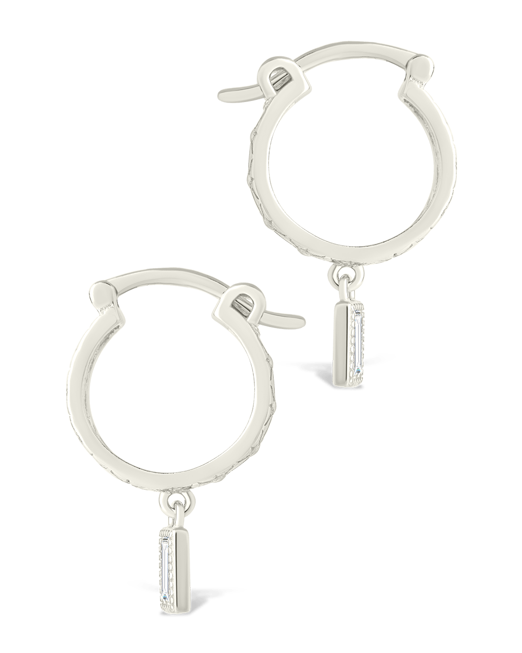 Sterling Silver Oaklyn Micro Hoops