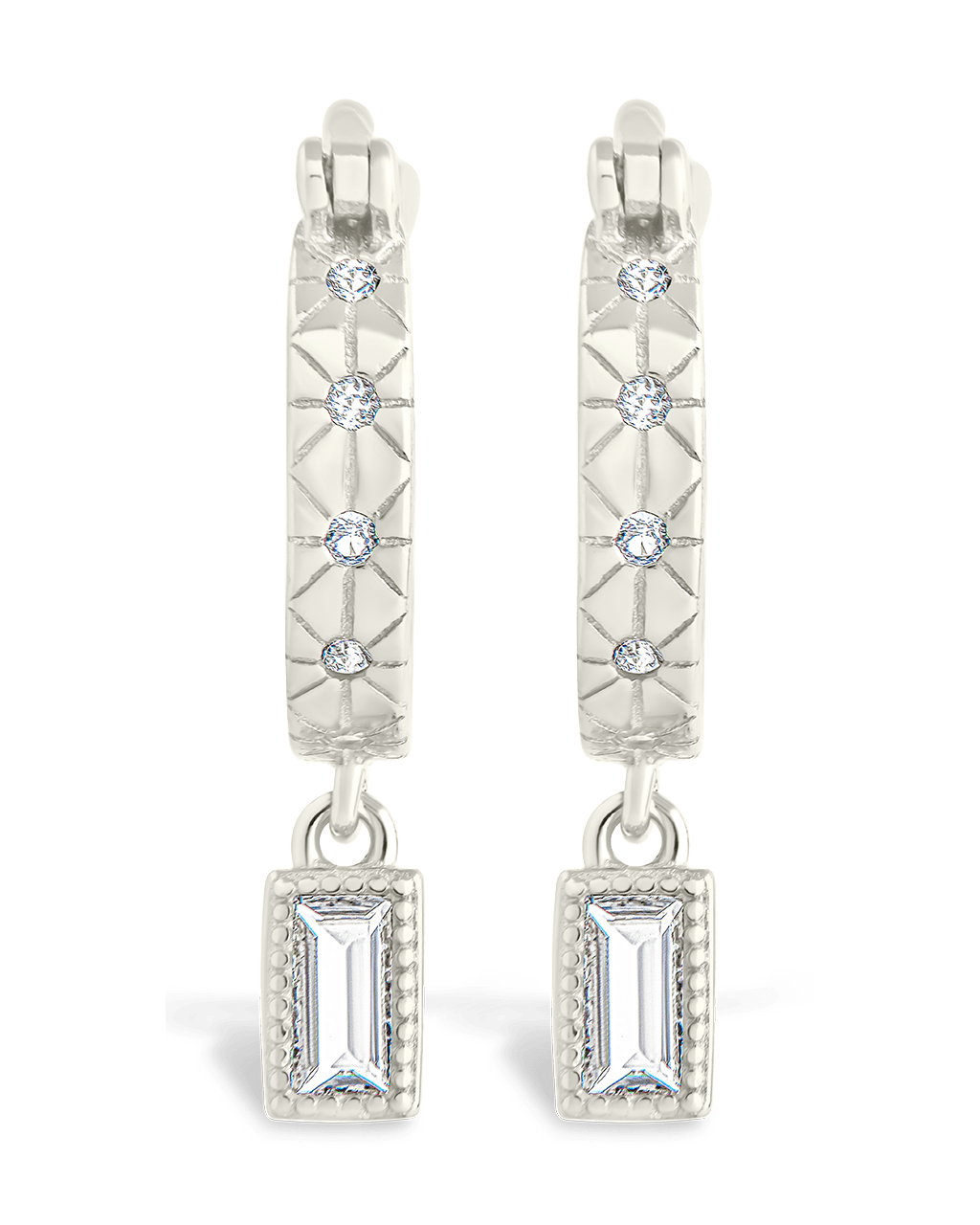 Sterling Silver Oaklyn Micro Hoops