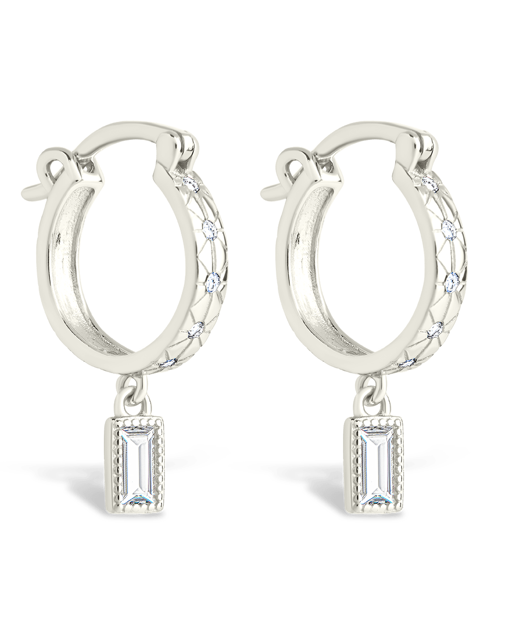 Sterling Silver Oaklyn Micro Hoops