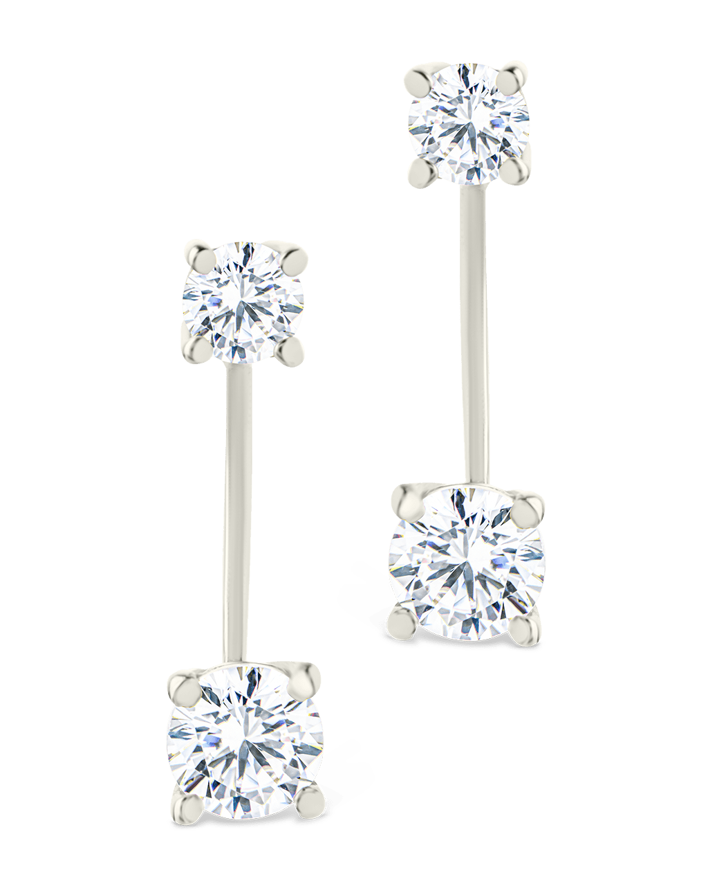 Sterling Silver Brilliant Cut Duo Jackets