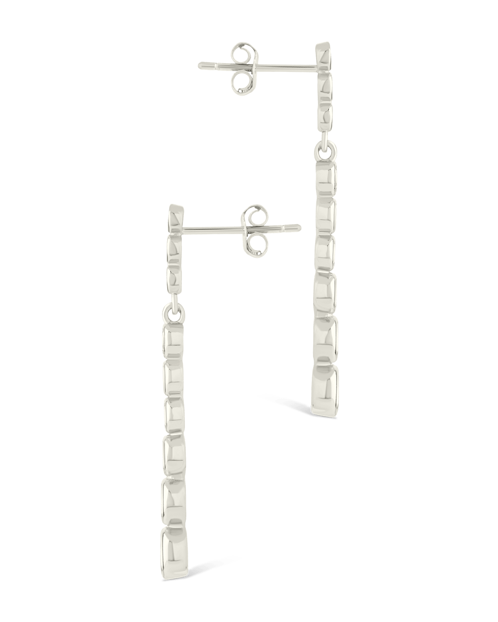 Sterling Silver Helene Brilliant Cut CZ Dangle Earrings