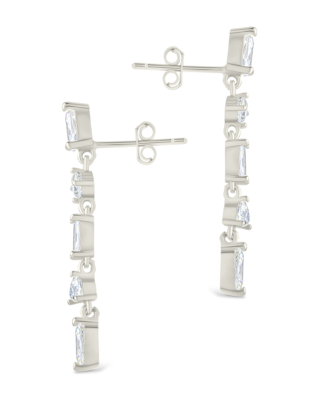 Sterling Silver Jacinda CZ Dangle Earrings
