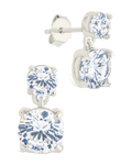 Sterling Silver Galatea Brilliant Cut CZ Studs