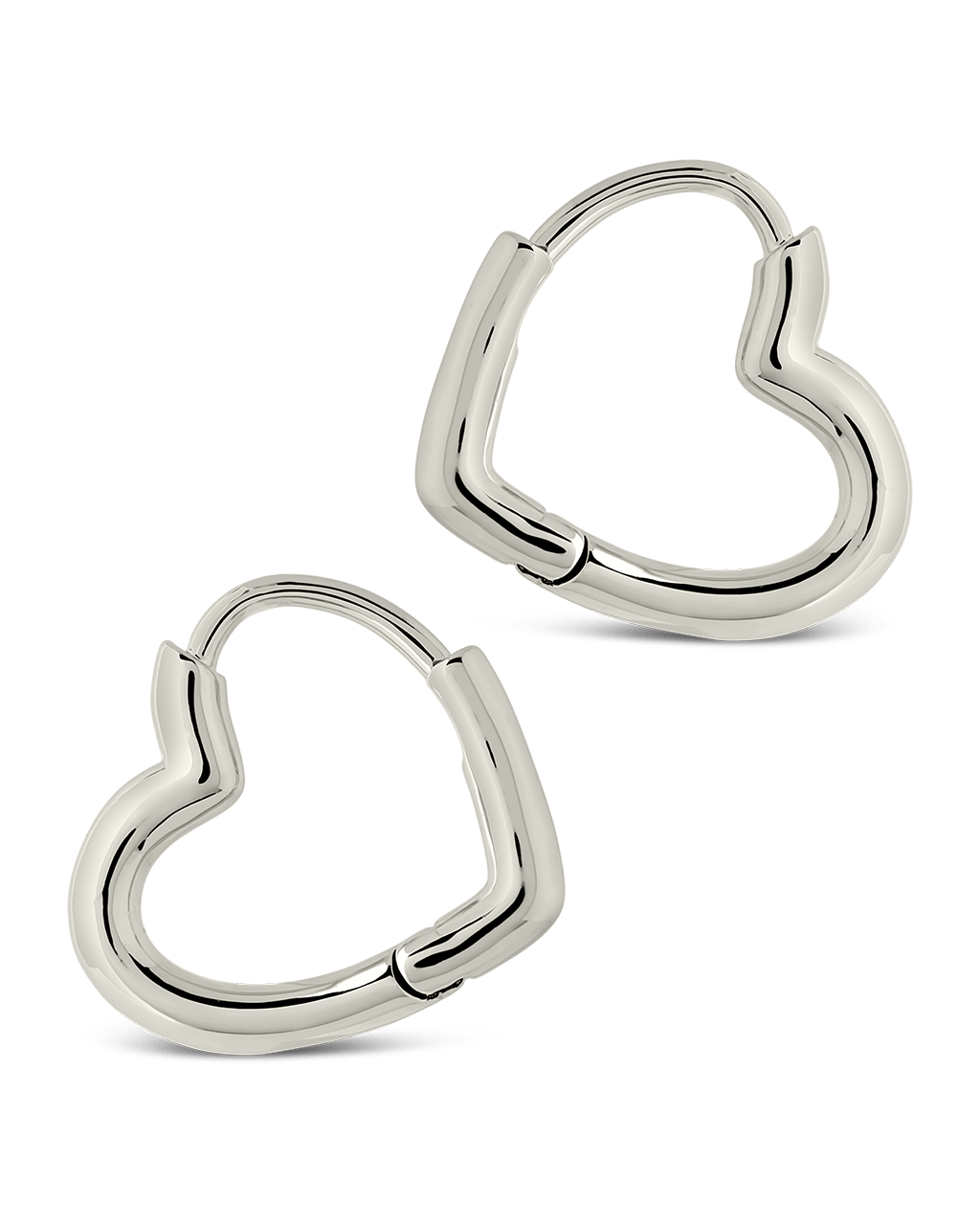 Elle Heart Micro Hoop Earrings