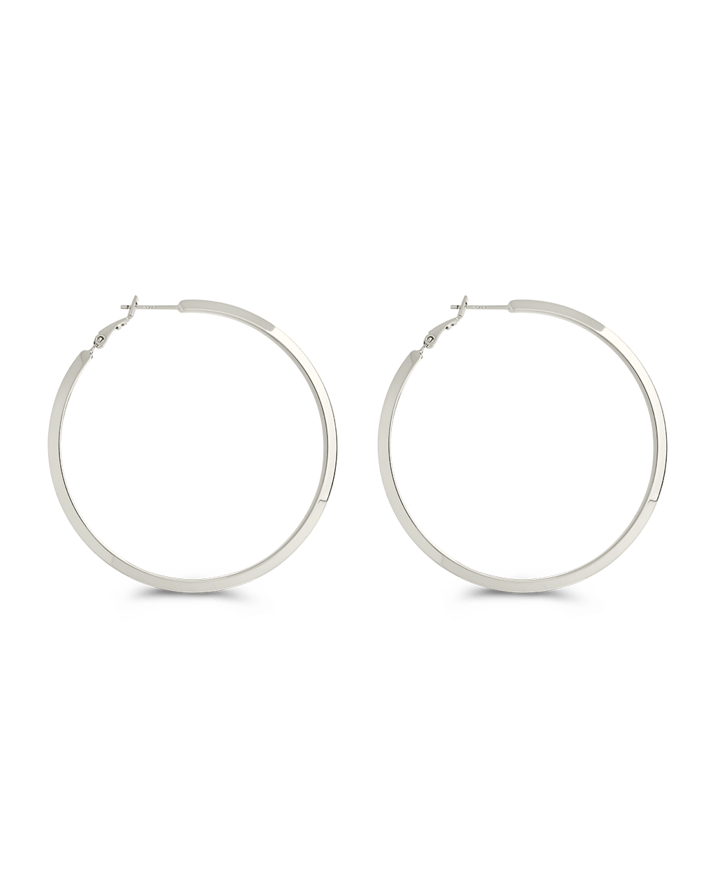 Leona Polished Hoop Earrings