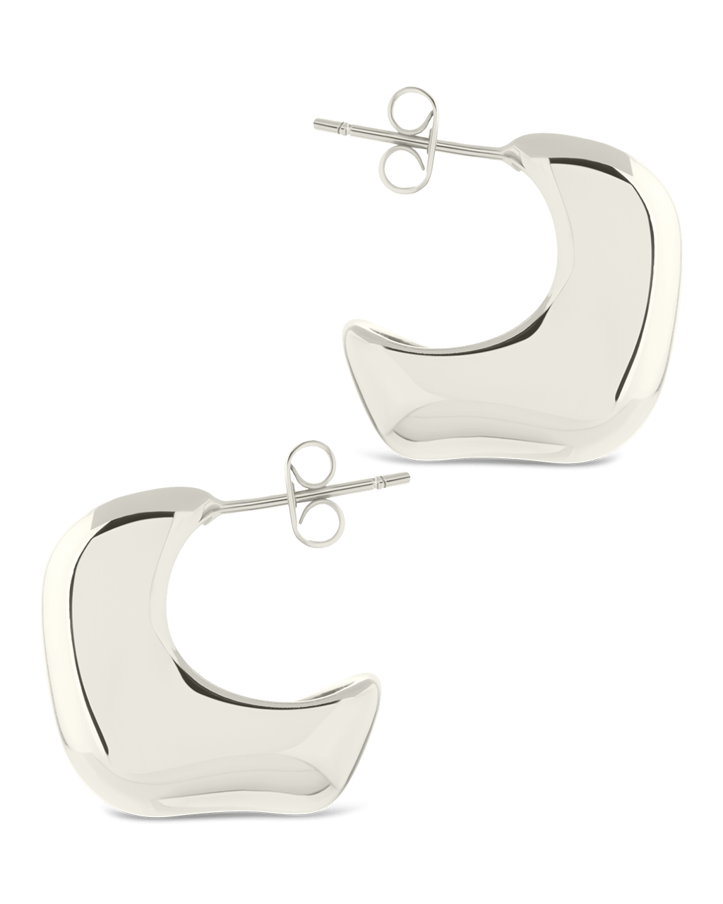 Demi Chunky Molten Metal Hoop Earrings
