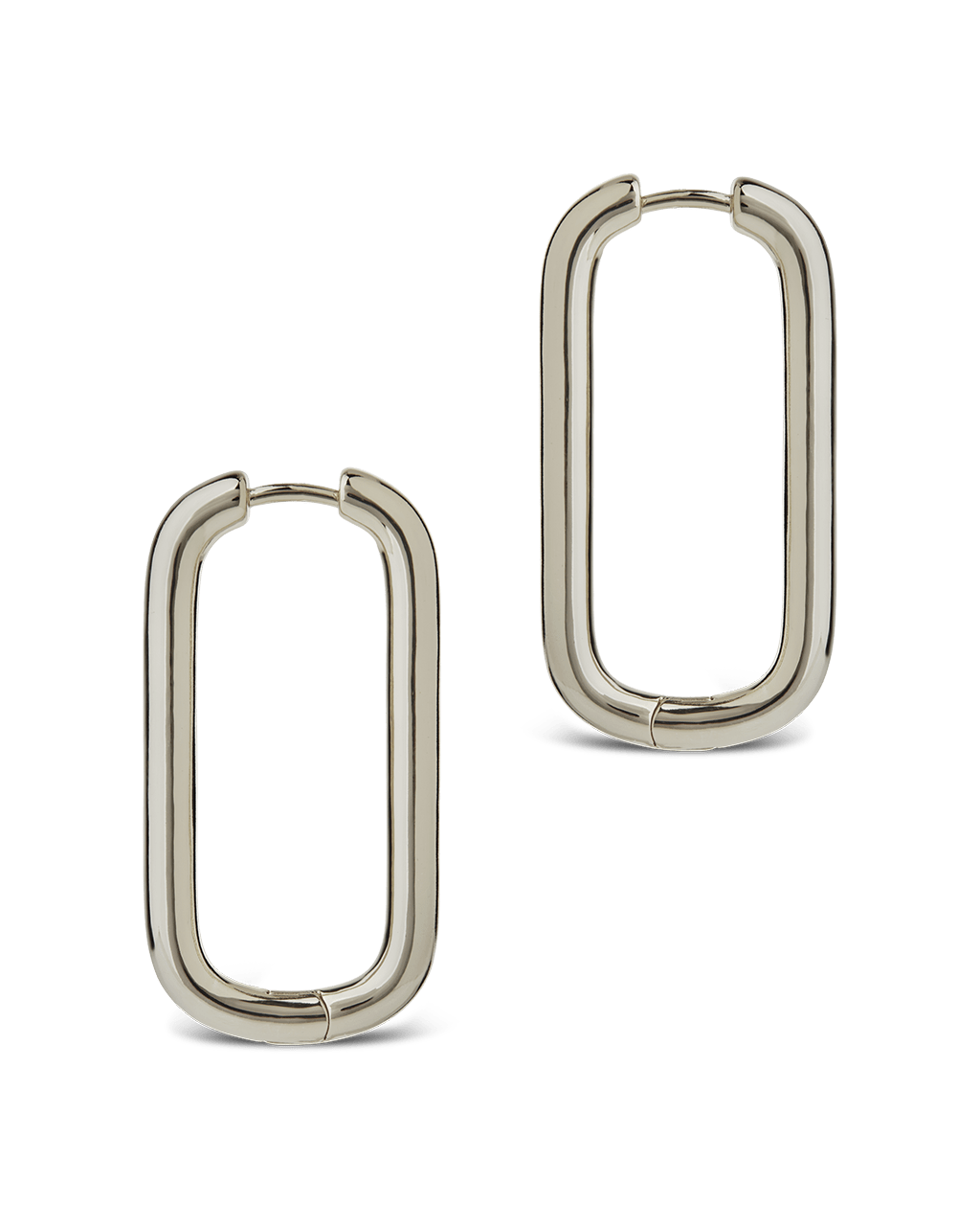 Kaylani Elongated Geo Hoops