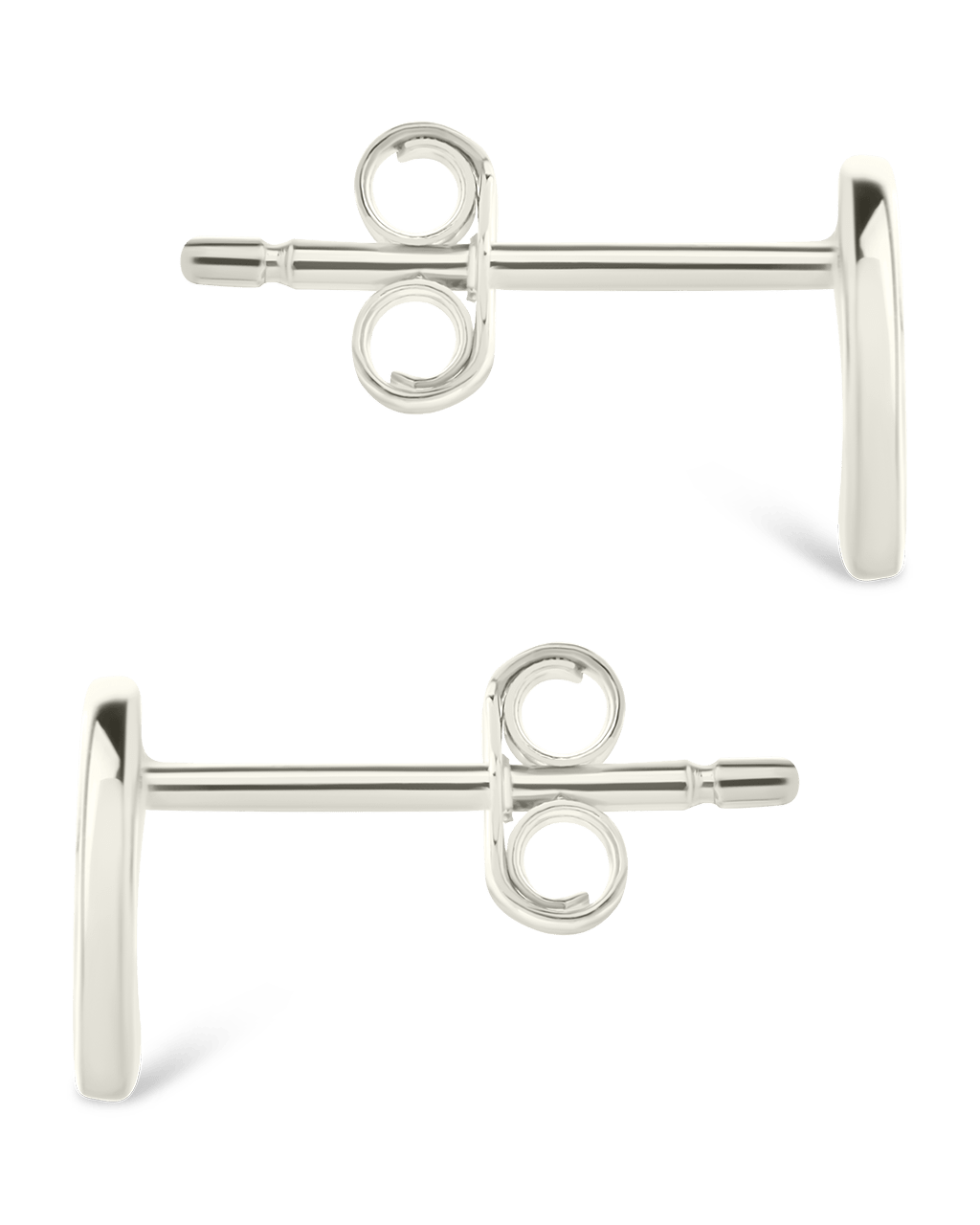 Sterling Silver Peace Sign Studs