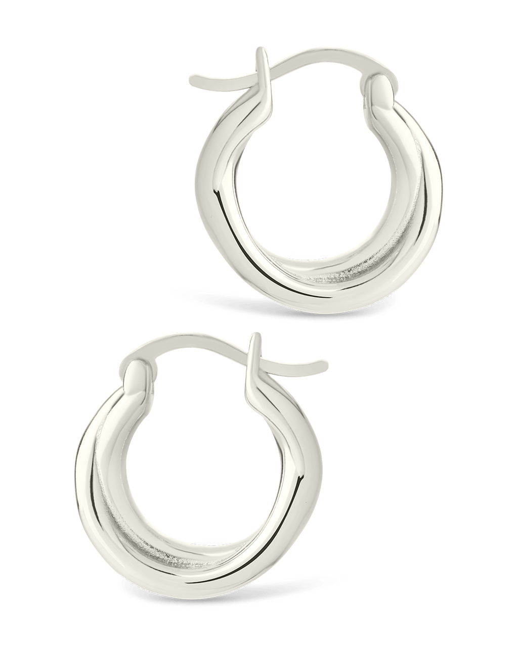 Sterling Silver Janice Twisted Hoop Earrings