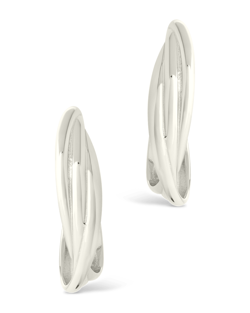 Sterling Silver Monique Twisted Stud Earrings