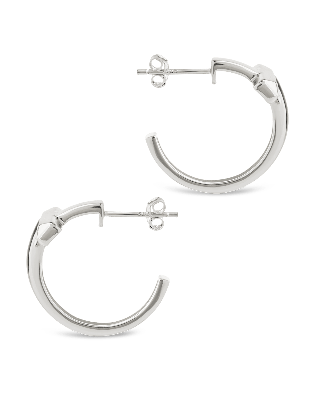 Sterling Silver Kaira Crossbar Hoops