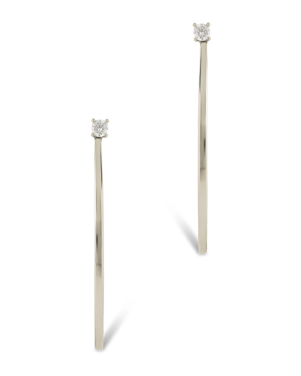 Sterling Silver Kamryn Luxe Stone Accent Hoops