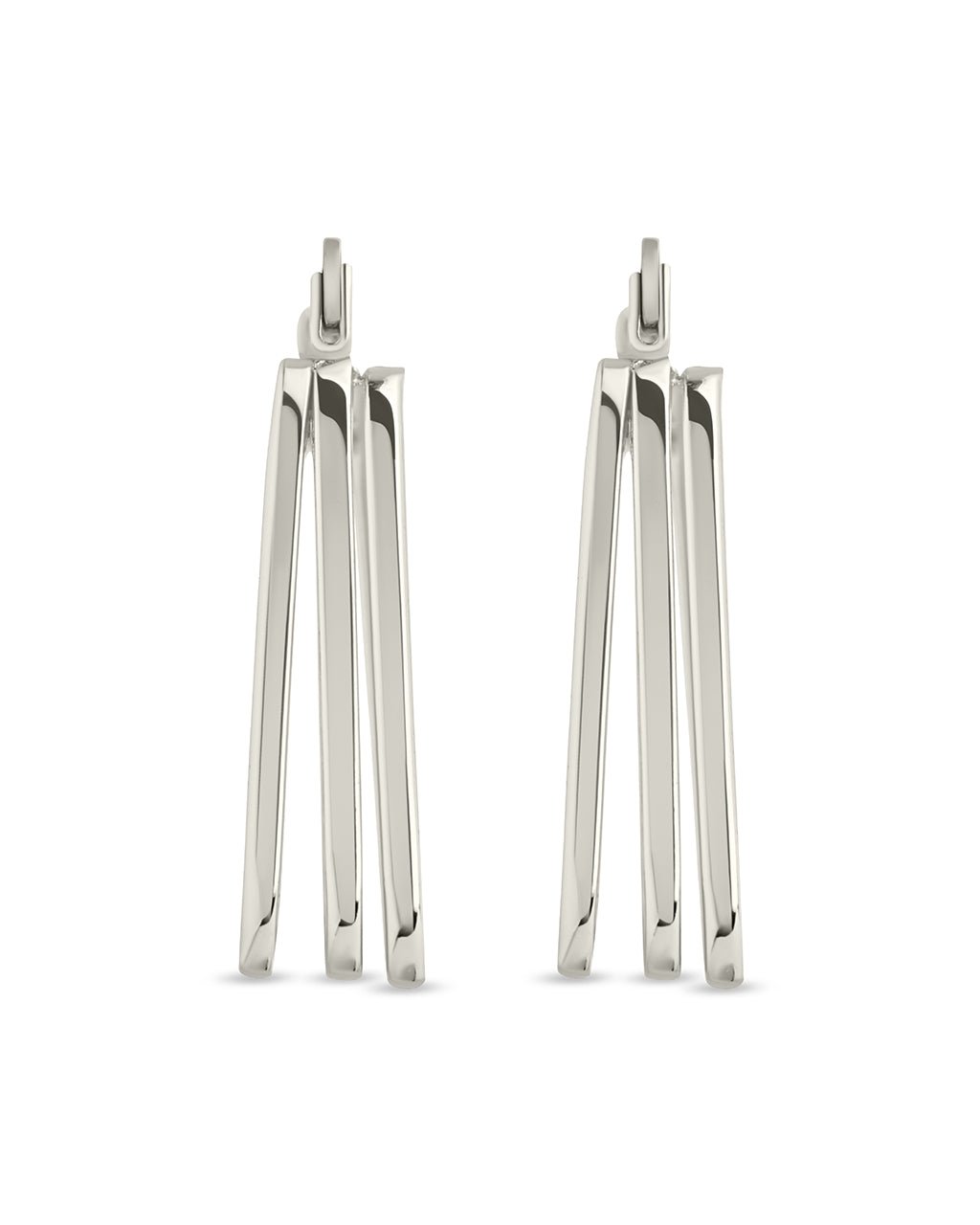 Belinda Textured Square Earrings