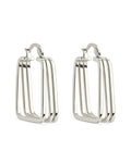Belinda Textured Square Earrings