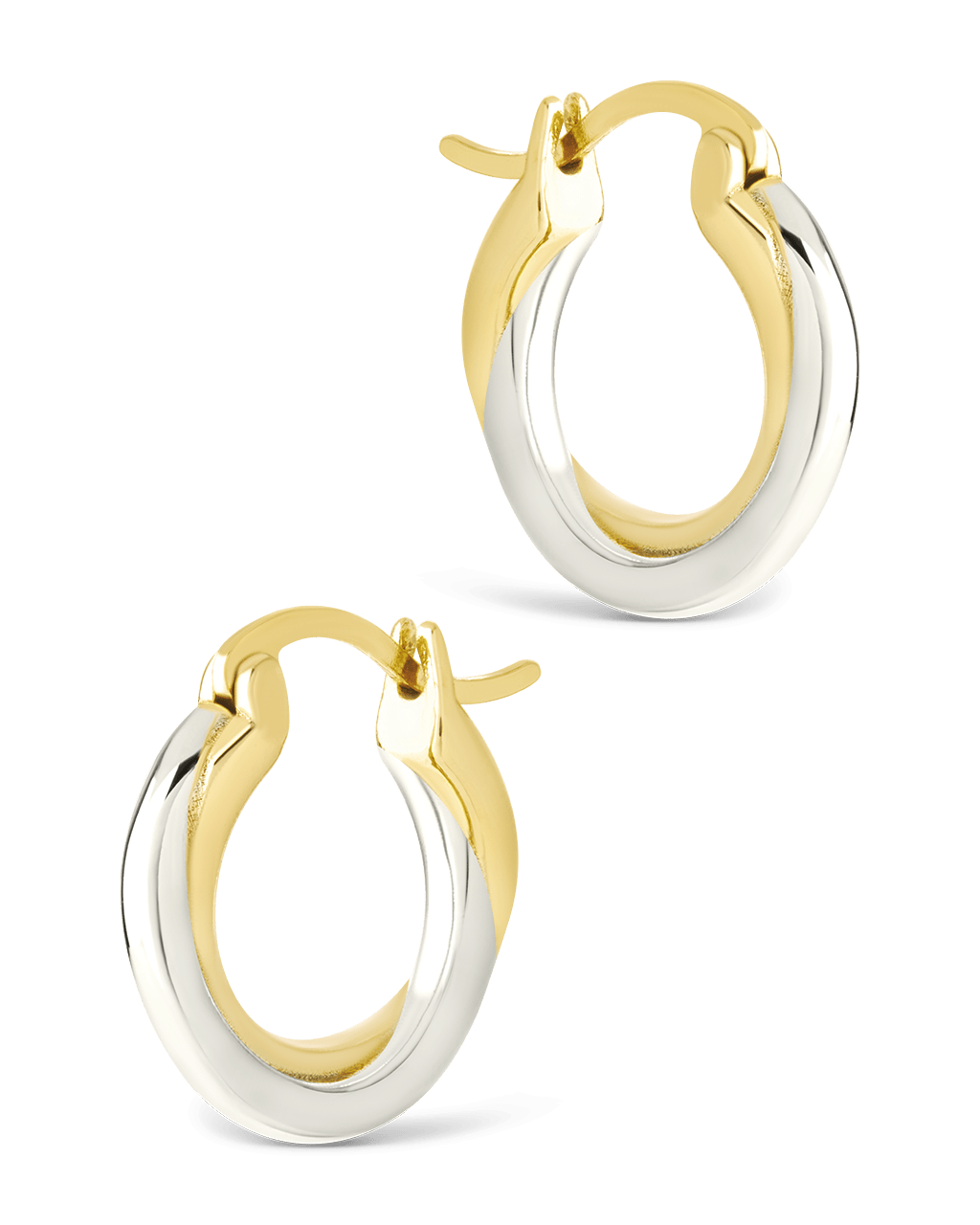Sterling Silver Janice Twisted Hoop Earrings