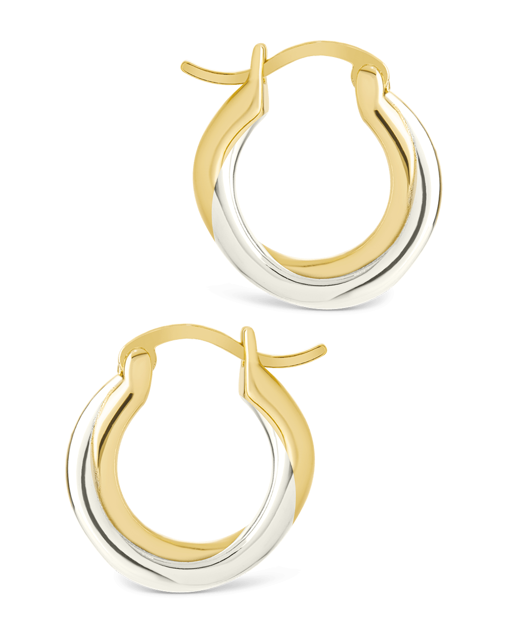 Sterling Silver Janice Twisted Hoop Earrings