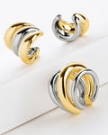 Johanna Two-Tone Interlocking Ear Cuff Set
