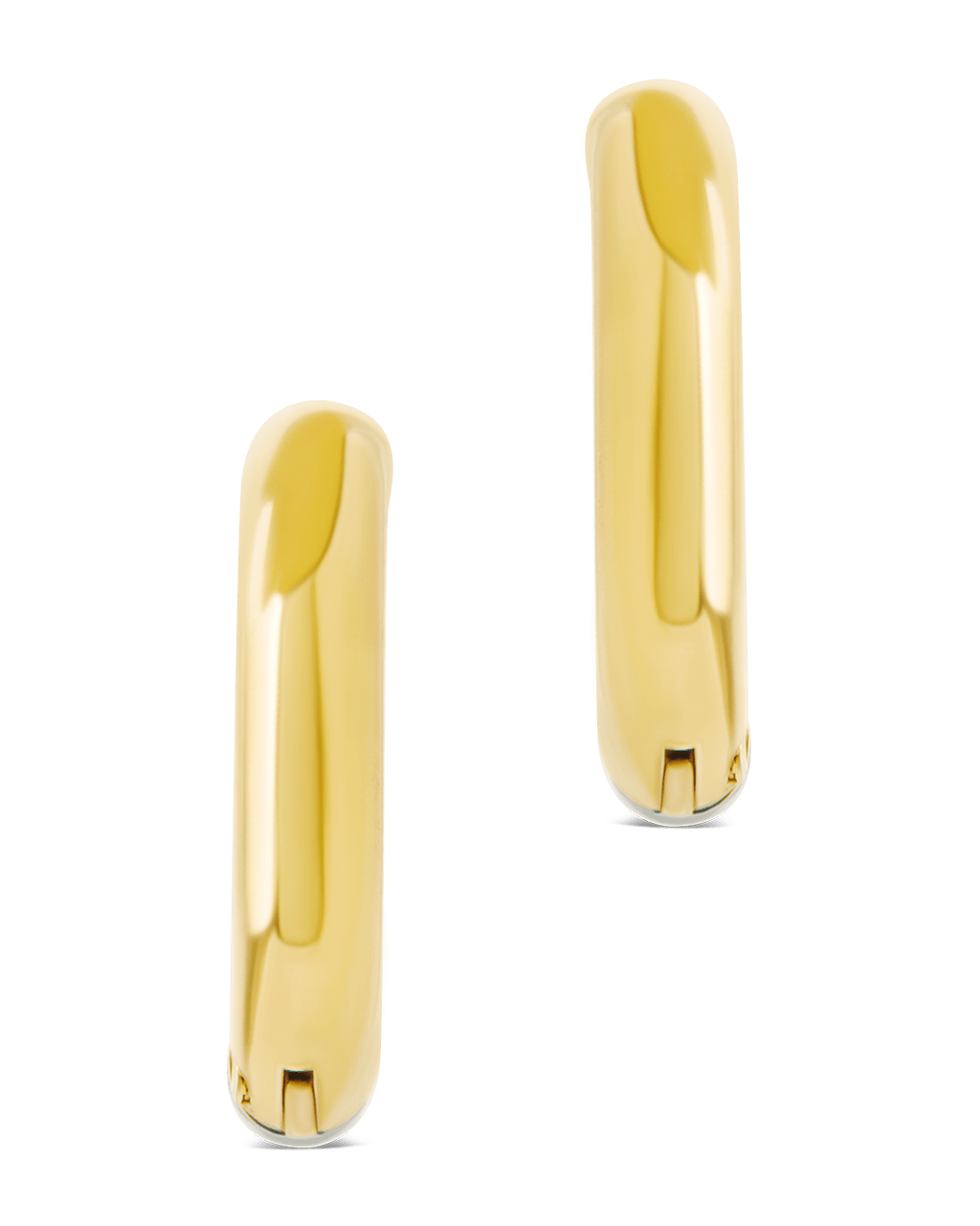 Cinzia Dual Tone Thin Micro Hoops