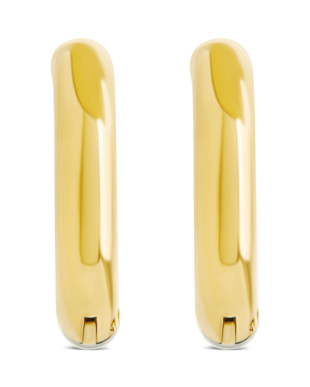 Cinzia Dual Tone Thin Micro Hoops