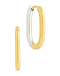 Dafne Dual Tone Oval Hoops