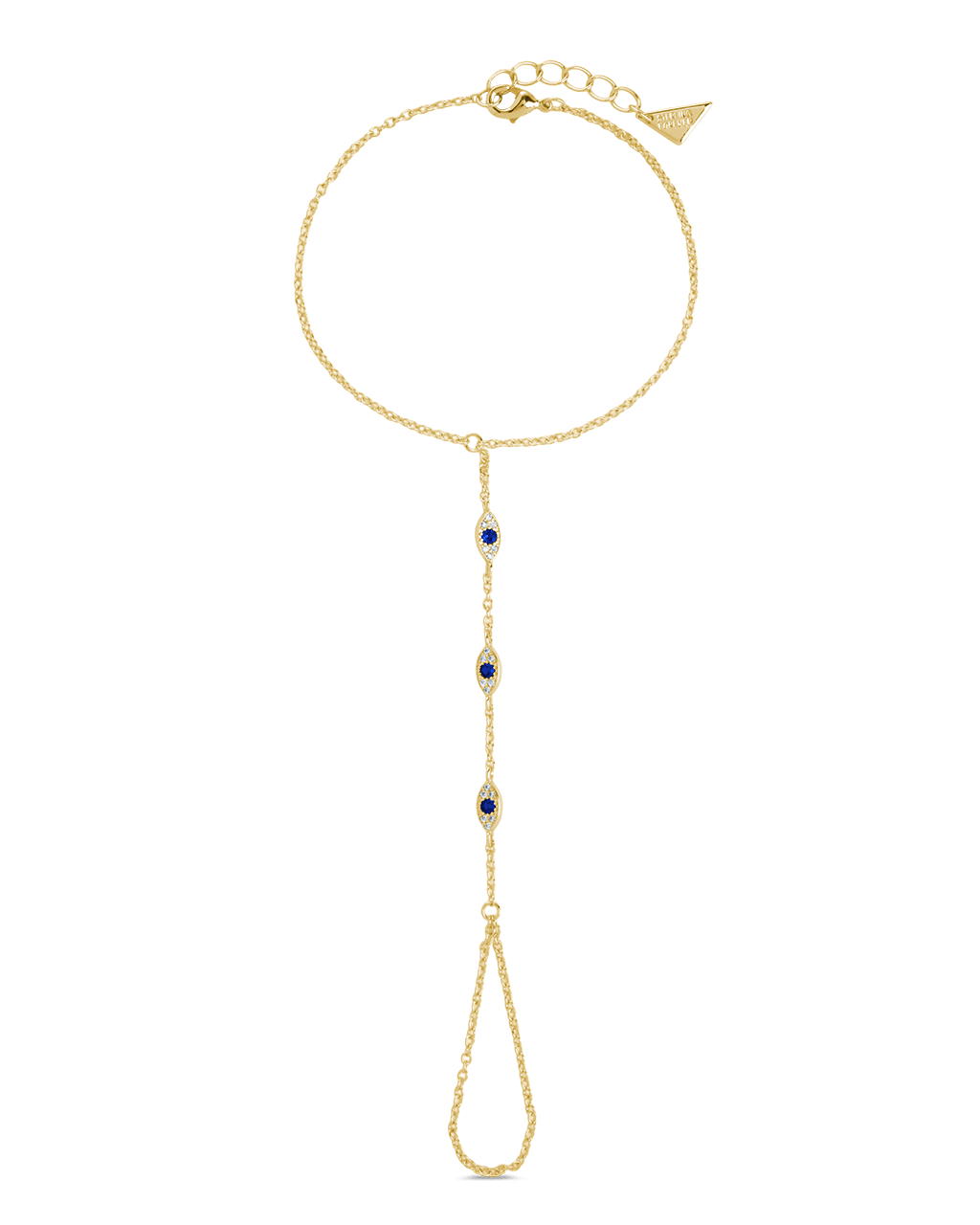 Arielle CZ Evil Eye Hand Chain