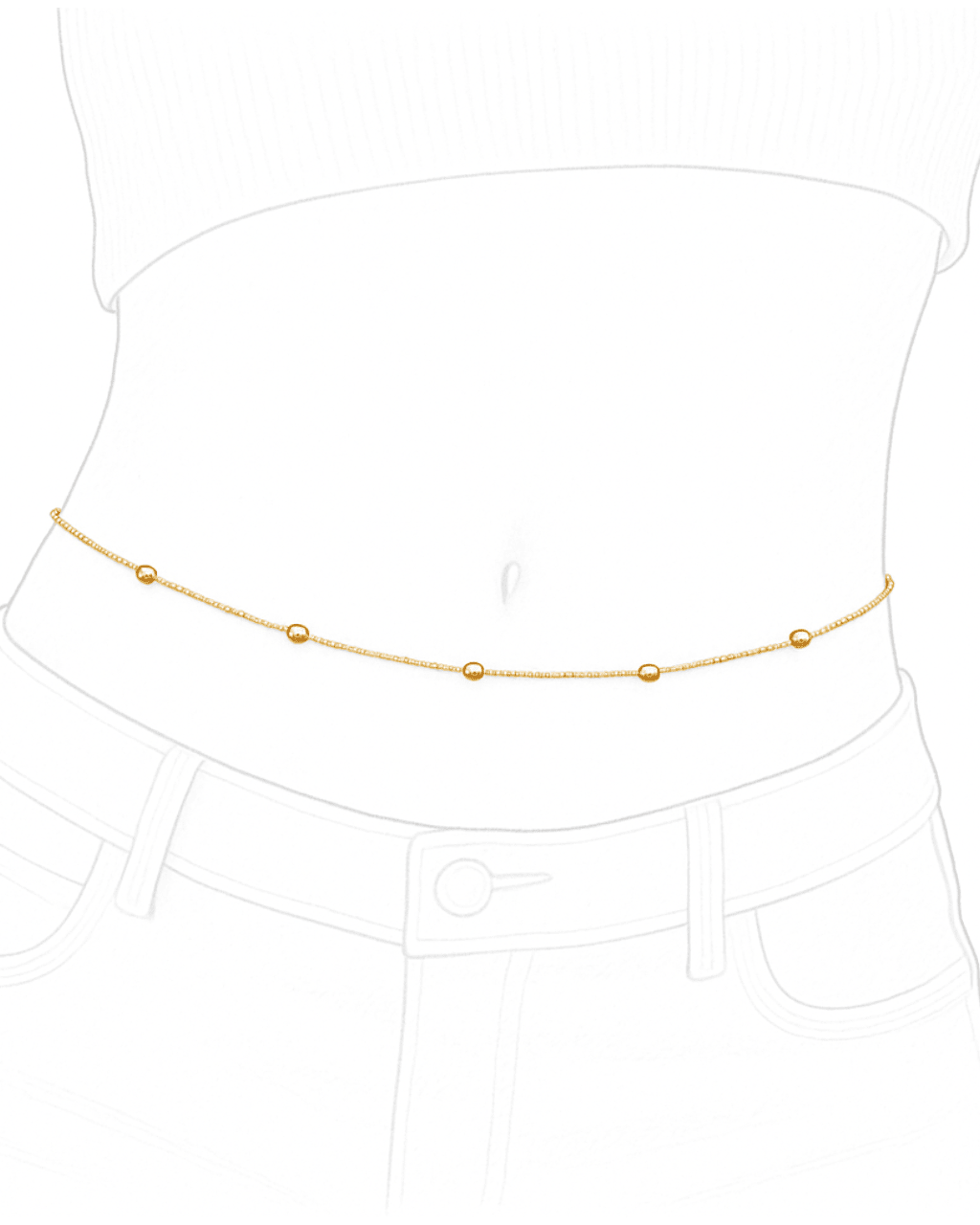 Patience Beaded Body Chain