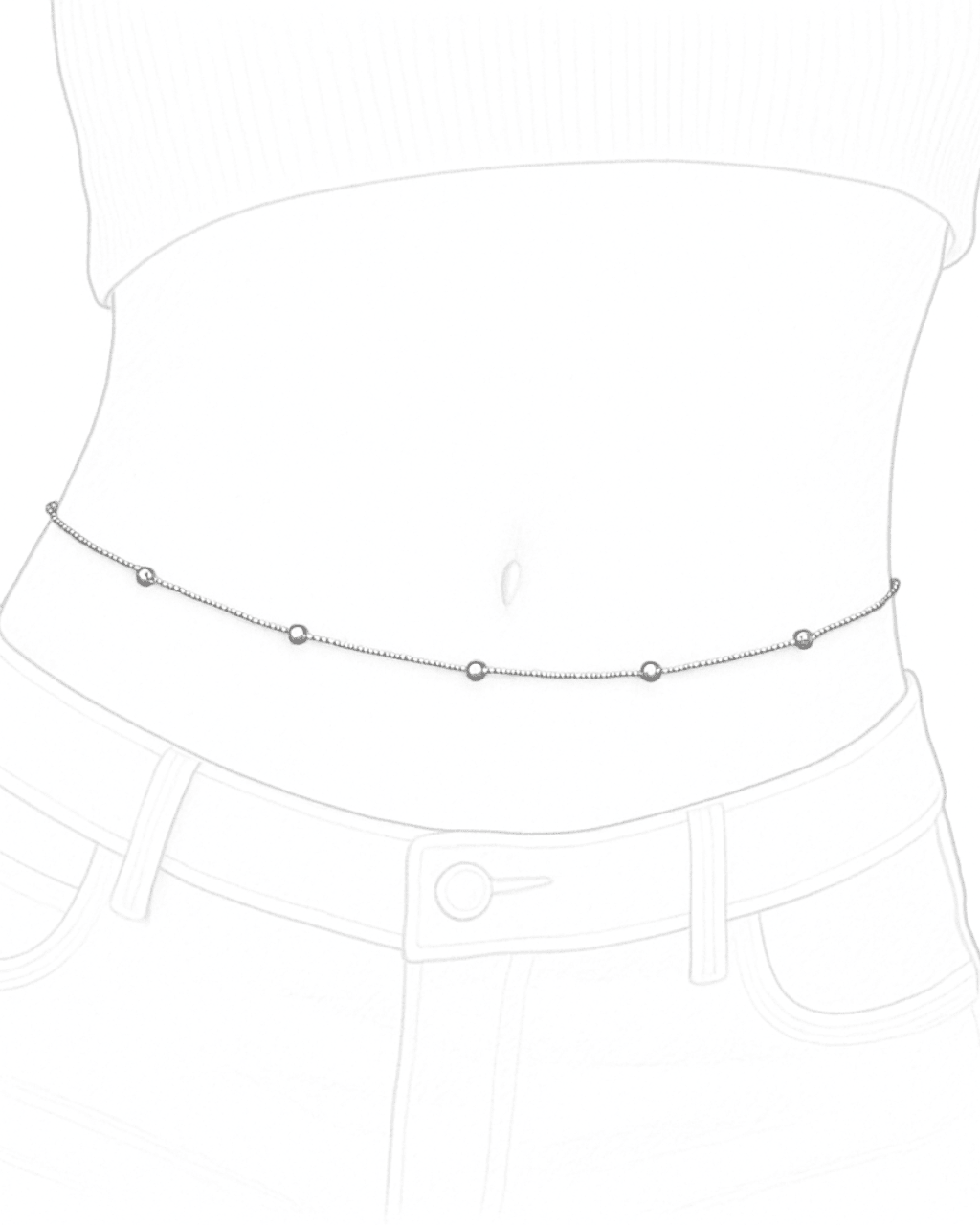 Patience Beaded Body Chain