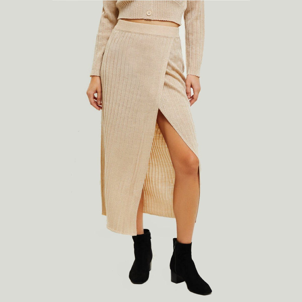 Embracing Me Lurex Rib Skirt