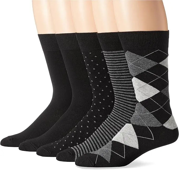 Calcetines de vestir estampados para hombre