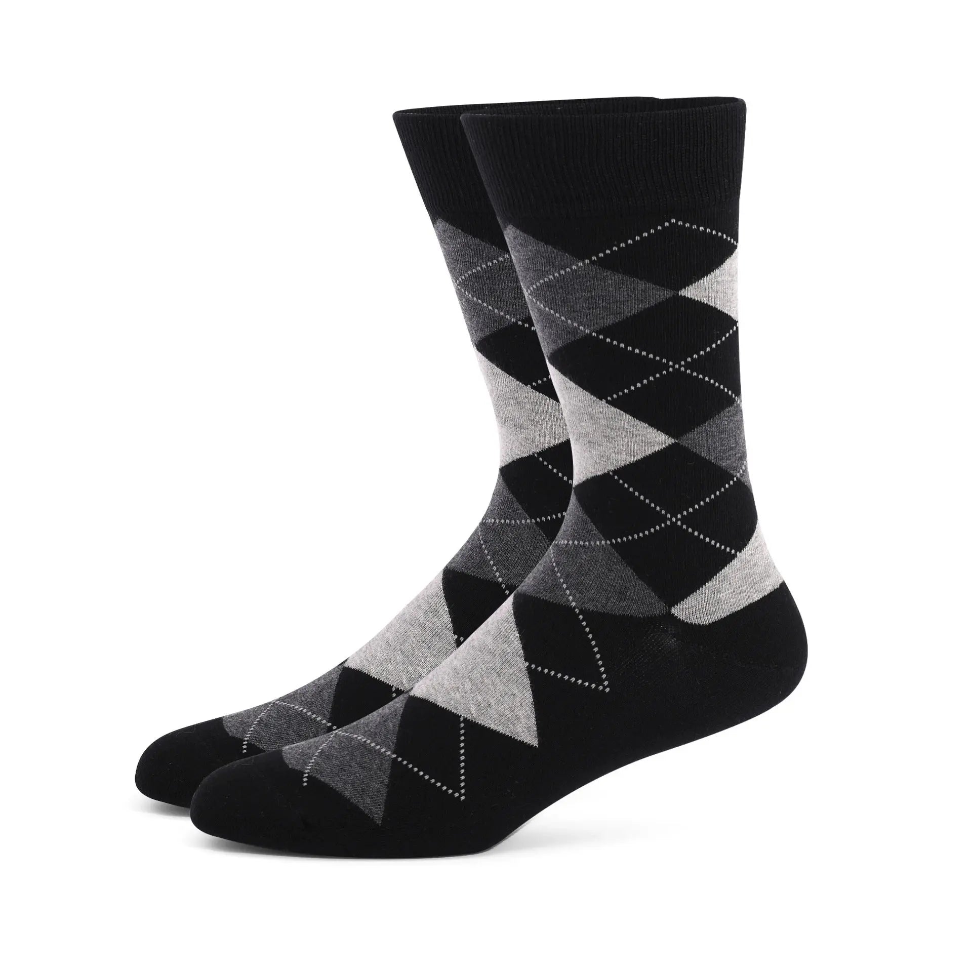 Calcetines de vestir estampados para hombre