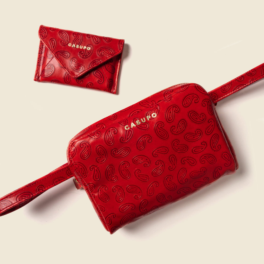 Fanny Pack - Red Paisley