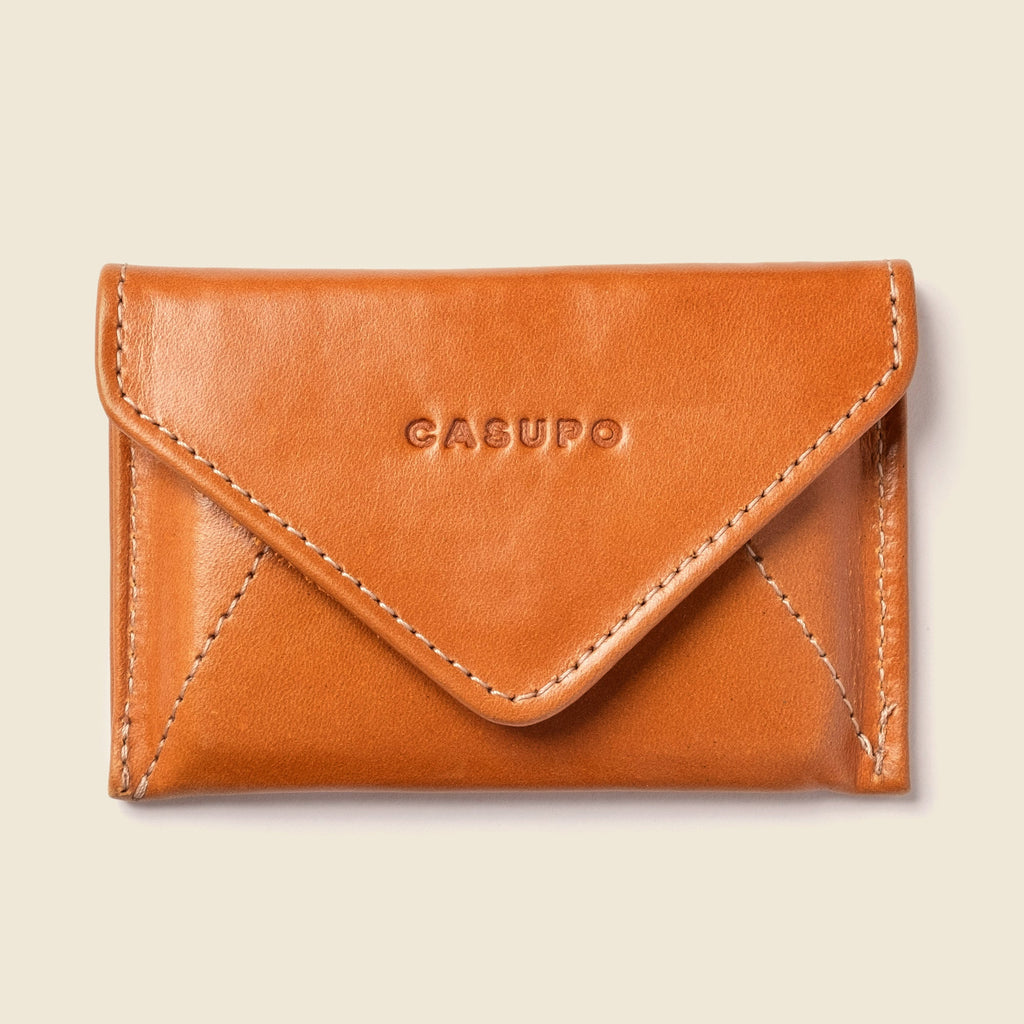 Mini Envelope Wallet With RFID protection - Honey