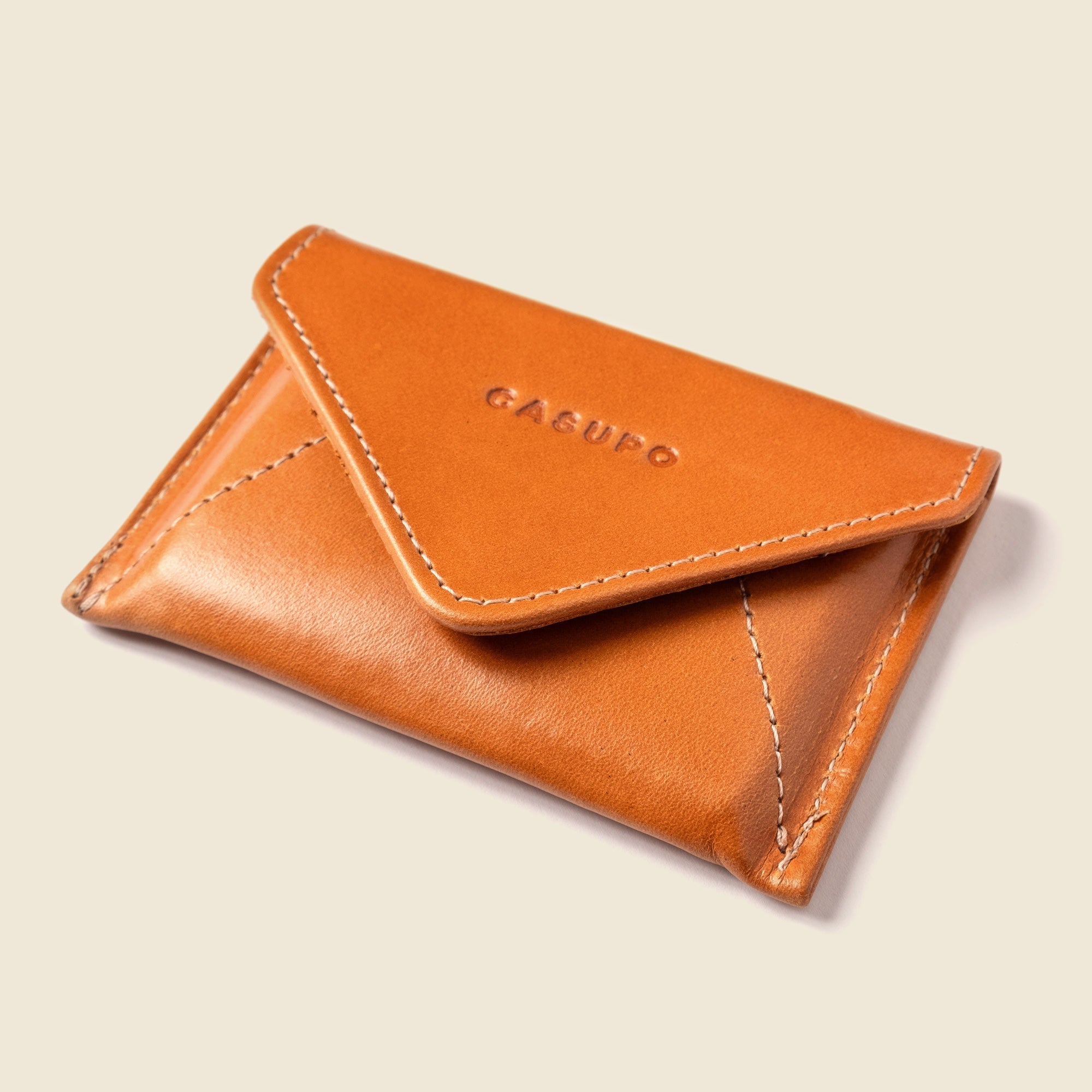 Mini Envelope Wallet With RFID protection - Honey