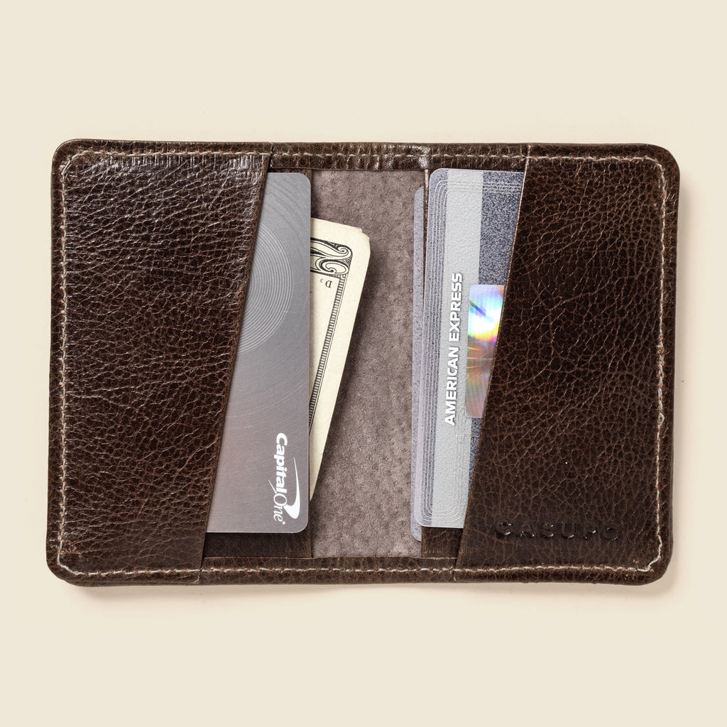 Compact Bifold Wallet with RFID Protection - Olive