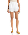 Aqua Velvet Heart Womens Lyra Cuffed Shorts - White - Size XL