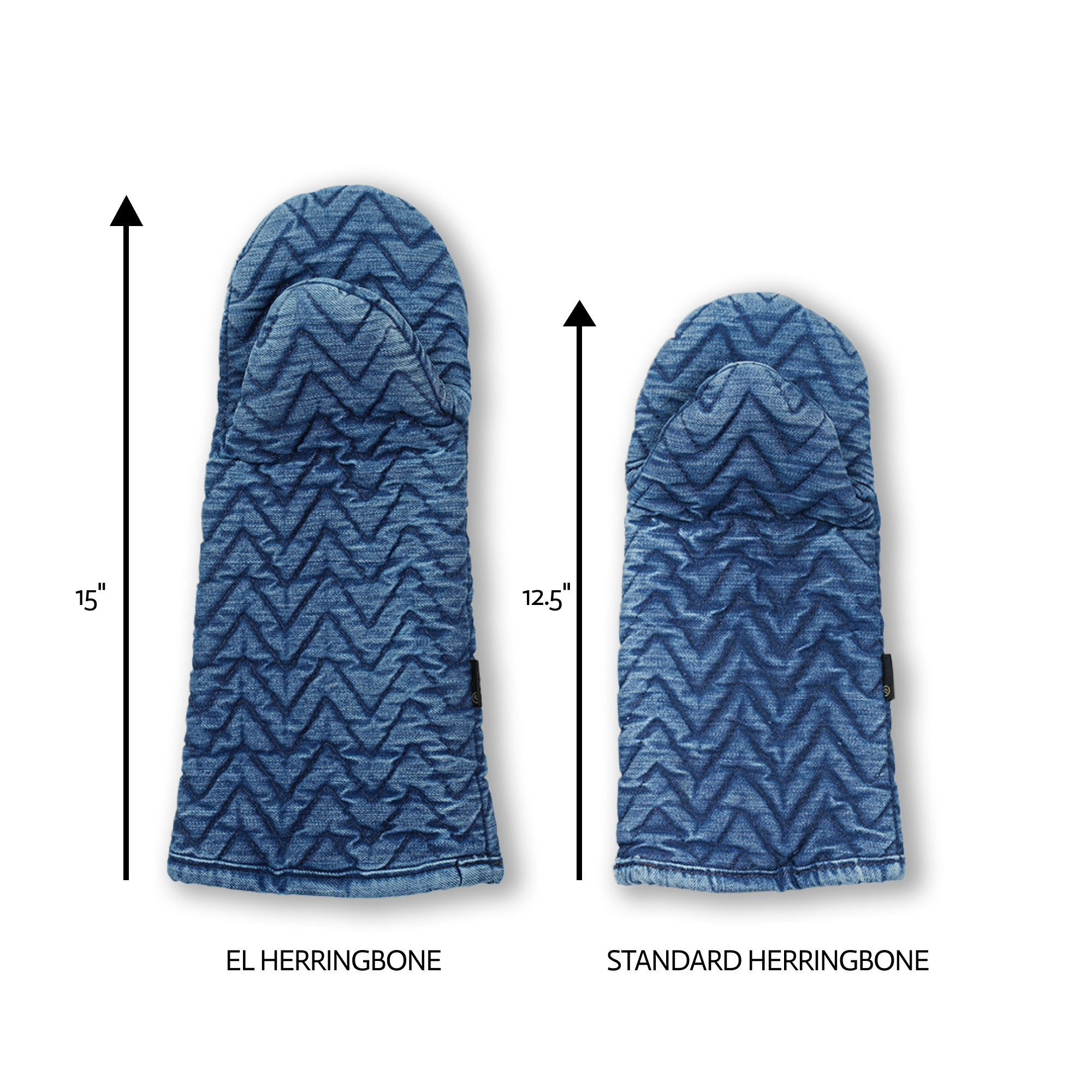 EL HERRINGBONE OVEN MITT (LARGE)