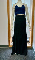 B Darlin Juniors 2-PC. Lace-Back Slit Gown ? Navy/Black Size 13/14