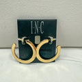 Inc Gold-Tone open Hoop Earrings