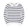 Organic French Collared Keyhole Sweater