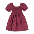 Organic Smocked Bubble Sleeve Dress