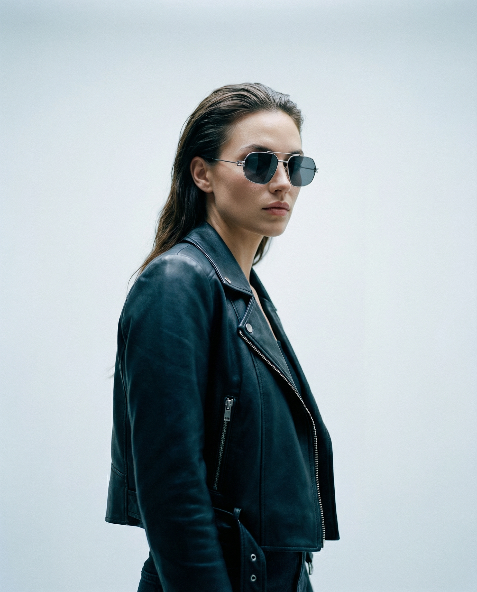 Bold Black 56mm Aviator Sunglasses | Black