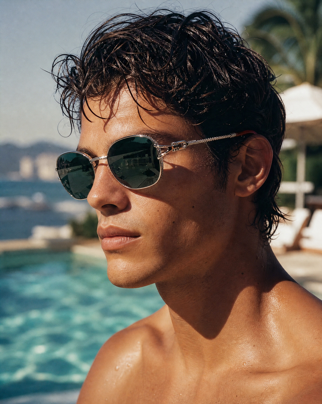 Sarcelle En Cote 52mm Shield Sunglasses | Sea Green