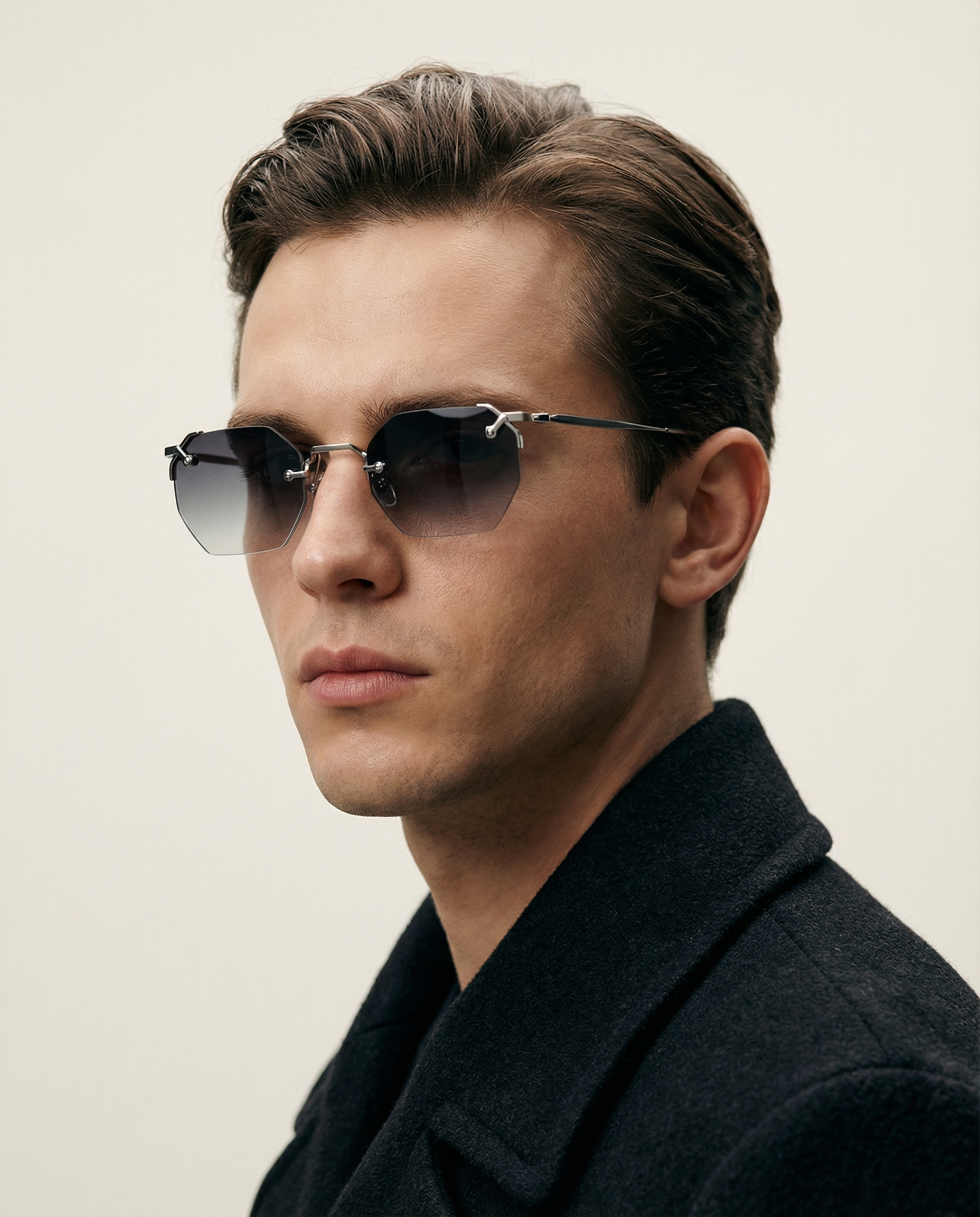 Mykono 48mm Hexagon Sunglasses | Black