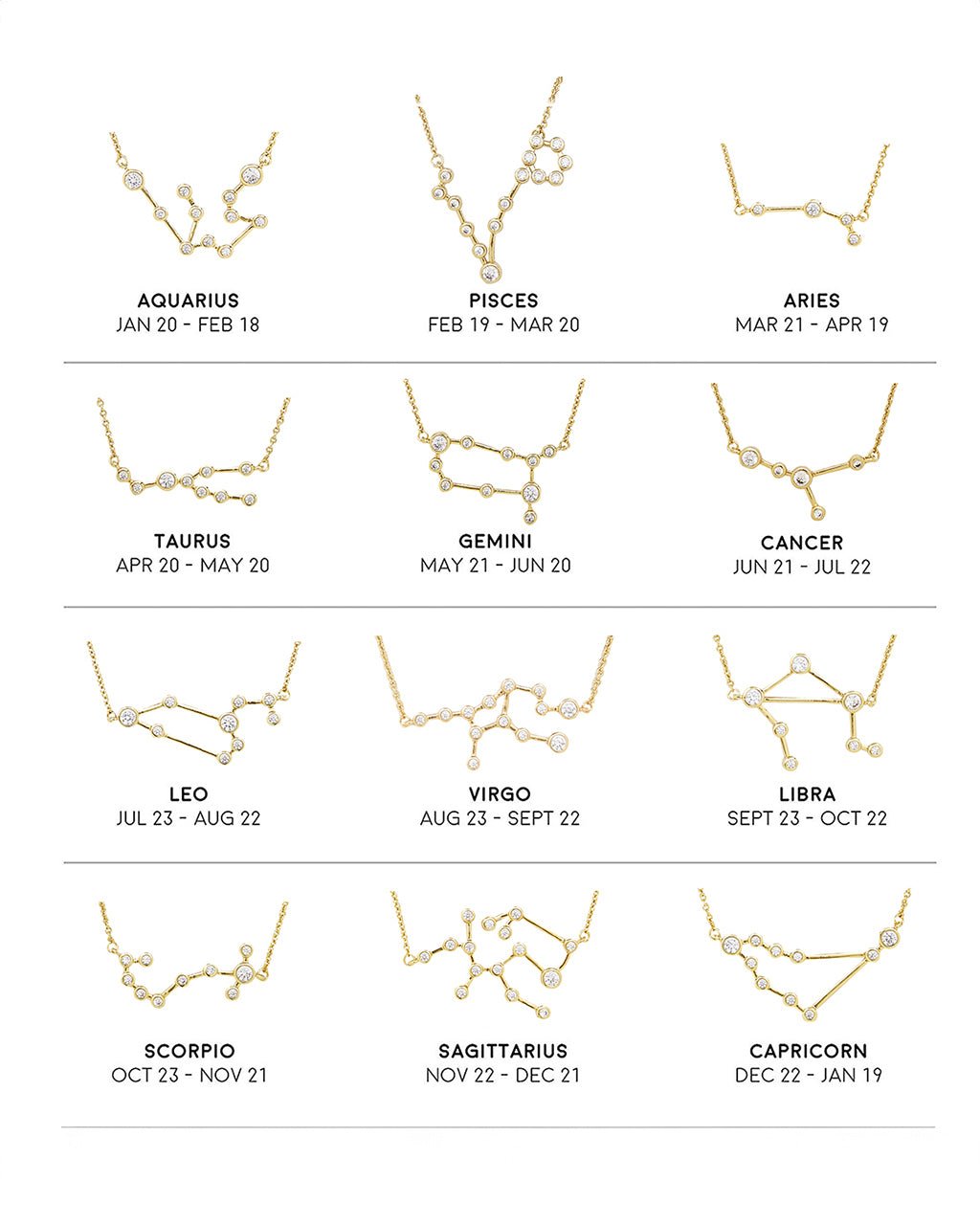 Sterling Silver 'When Stars Align' Constellation Necklace