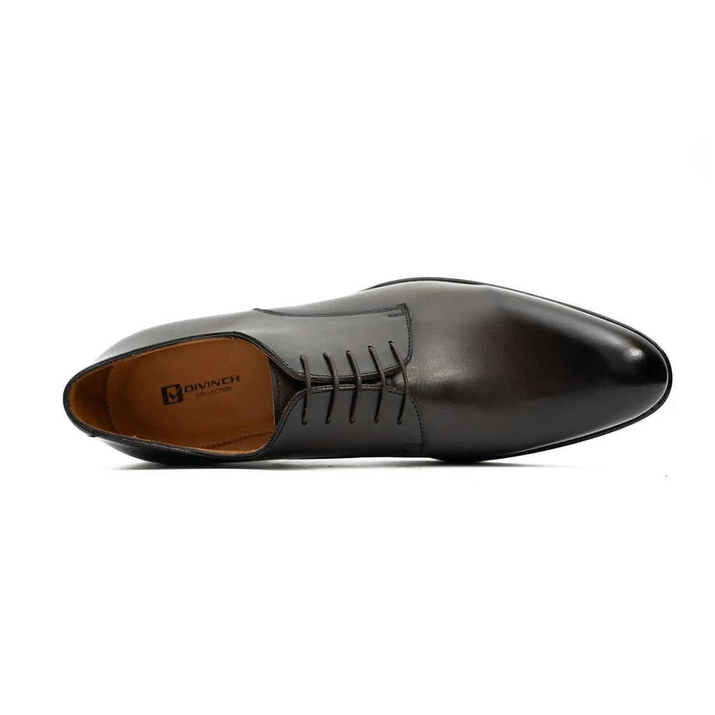 Goodyear Handmade Leather Derby Shoes coffee