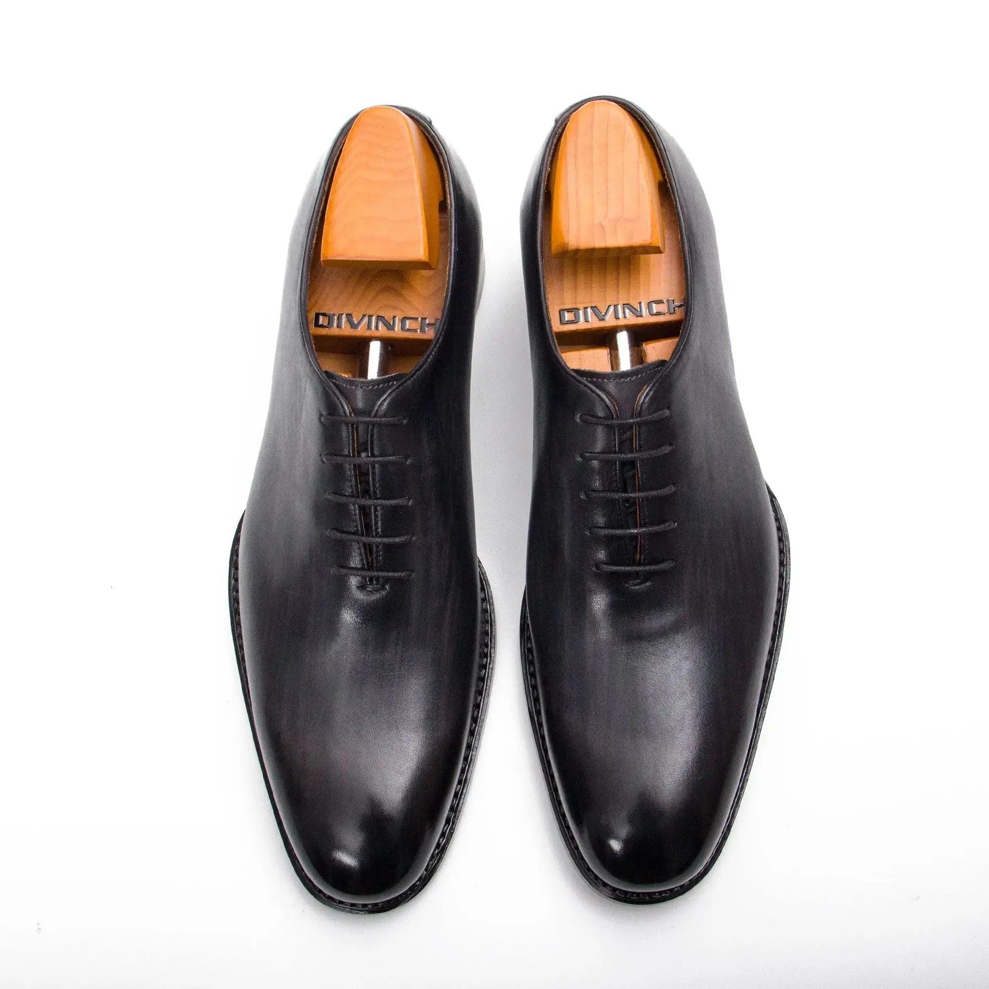 Seamless Goodyear Mens  Coffee Oxford Dress Shoes Lron Gray